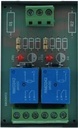 module relais rail din 2 relais 12vac inverseur co/no/nf pouvoir de coupure max. 250vac / 10a - 30vdc / 10a