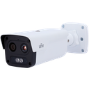 Caméra thermique Dual IP Uniview Thermique: 256x192  Objectif 3.2 mm Optique: 4 MP Objectif 4 mm Microphone, Haut-parleur, Alarmes SIP  Détecteur d'incendie Détecteur de fumée PoE Plage de mesure temp. de -20 à 150ºC / ± 8ºC