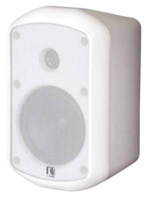 Enceinte saillie Public adress, 2 voies, 30 W, 100 V, IP65, EN54, blanche IC AUDIO