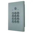 Clavier codé Haussmann compact - 2 relais - Pose en encastrement - Finition argent