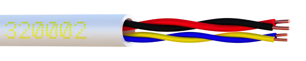 CABLE AJAX READY  - Bobine de 100 mètres -  UTP 1P AWG24 100Ω + 1P AWG22 / LSZH - Câble spécifique pour le câblage d'alarme