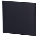Panneau tactile pour double interrupteur d'éclairage  - Compatible avec AJ-LIGHTCORE-2G-VERT - Rétro-éclairage LED - Panneau tactile central sans contact - Couleur noir - Ajax - LightSwitch Bouton central Vertical