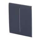 Panneau tactile pour double interrupteur d'éclairage  - Compatible avec AJ-LIGHTCORE-2G - Rétro-éclairage LED - Panneau tactile central sans contact - Couleur graphite - Ajax - LightSwitch CenterButton