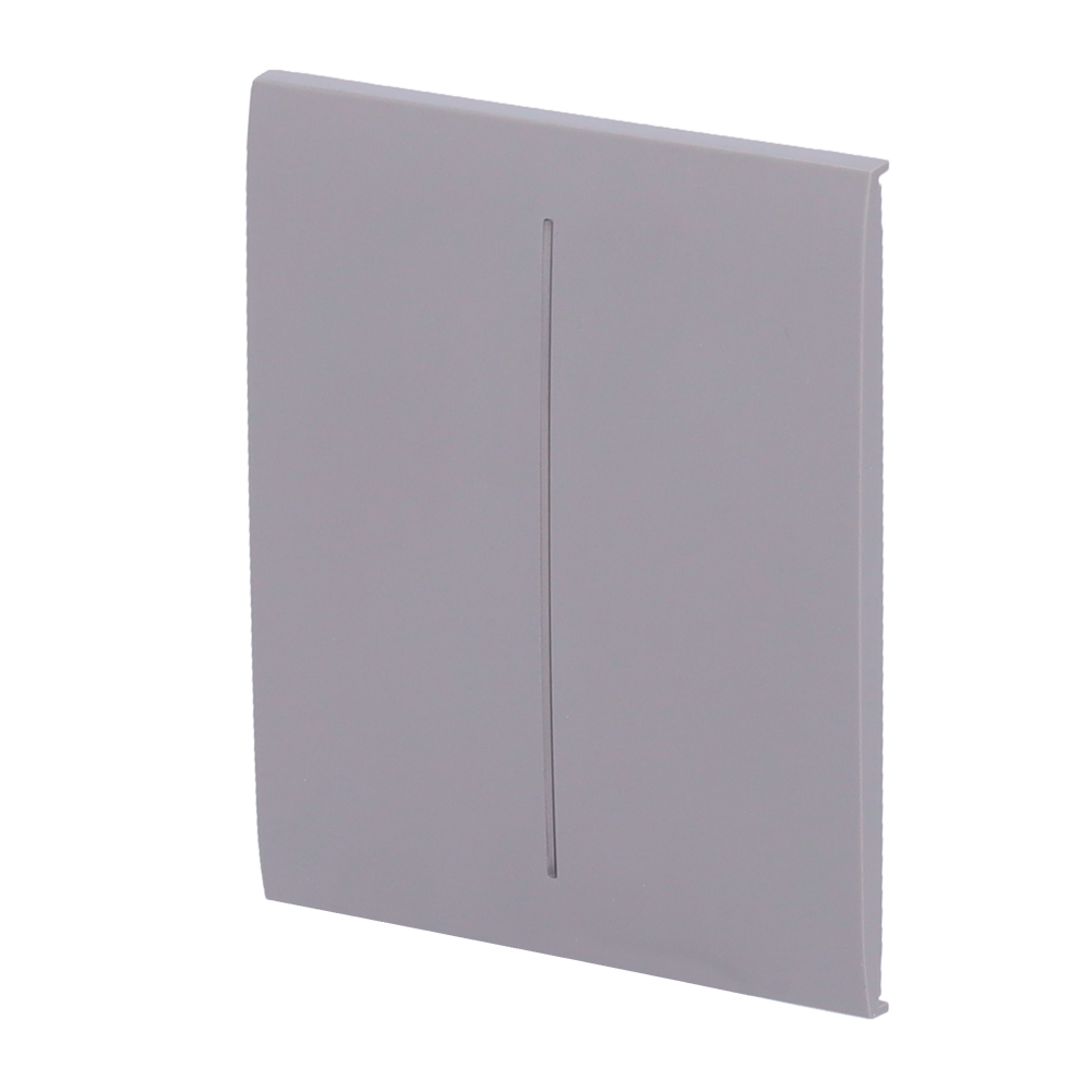 Panneau tactile pour double interrupteur d'éclairage  - Compatible avec AJ-LIGHTCORE-2G - Rétro-éclairage LED - Panneau tactile central sans contact - Couleur Gris - Ajax - LightSwitch CenterButton
