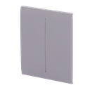 Panneau tactile pour double interrupteur d'éclairage  - Compatible avec AJ-LIGHTCORE-2G - Rétro-éclairage LED - Panneau tactile central sans contact - Couleur Gris - Ajax - LightSwitch CenterButton
