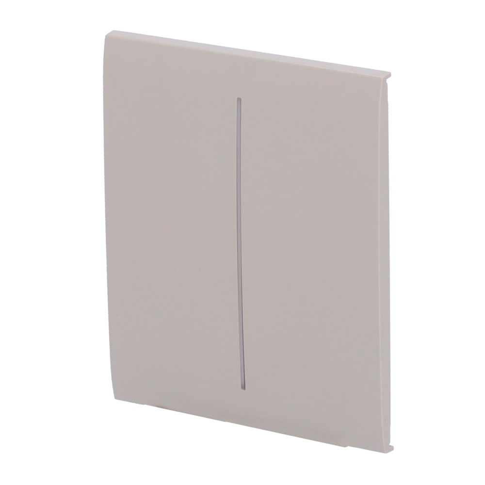 Panneau tactile pour double interrupteur d'éclairage  - Compatible avec AJ-LIGHTCORE-2G - Rétro-éclairage LED - Panneau tactile central sans contact - Couleur olive - Ajax - LightSwitch CenterButton