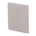 Panneau tactile pour double interrupteur d'éclairage  - Compatible avec AJ-LIGHTCORE-2G - Rétro-éclairage LED - Panneau tactile central sans contact - Couleur olive - Ajax - LightSwitch CenterButton