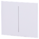 Panneau tactile pour interrupteur double vertical - Compatible avec AJ-LIGHTCORE-2G-VERT - Rétro-éclairage LED - Panneau tactile central sans contact - Couleur blanche - Ajax - LightSwitch Bouton central Vertical