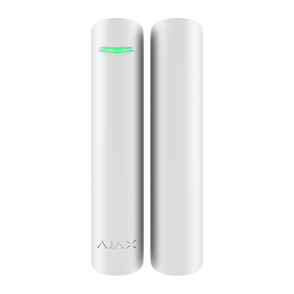 Contact magnétique - Certifié NFA2P et grade 2 - 2 relais à lames: installation d'un aimant des deux côtés - Ajax Superior - Support avec vis de fixation - Alimentation 1 batterie CR123A 3.0 V Panasonic - Sans fil 868 MHz Jeweller -