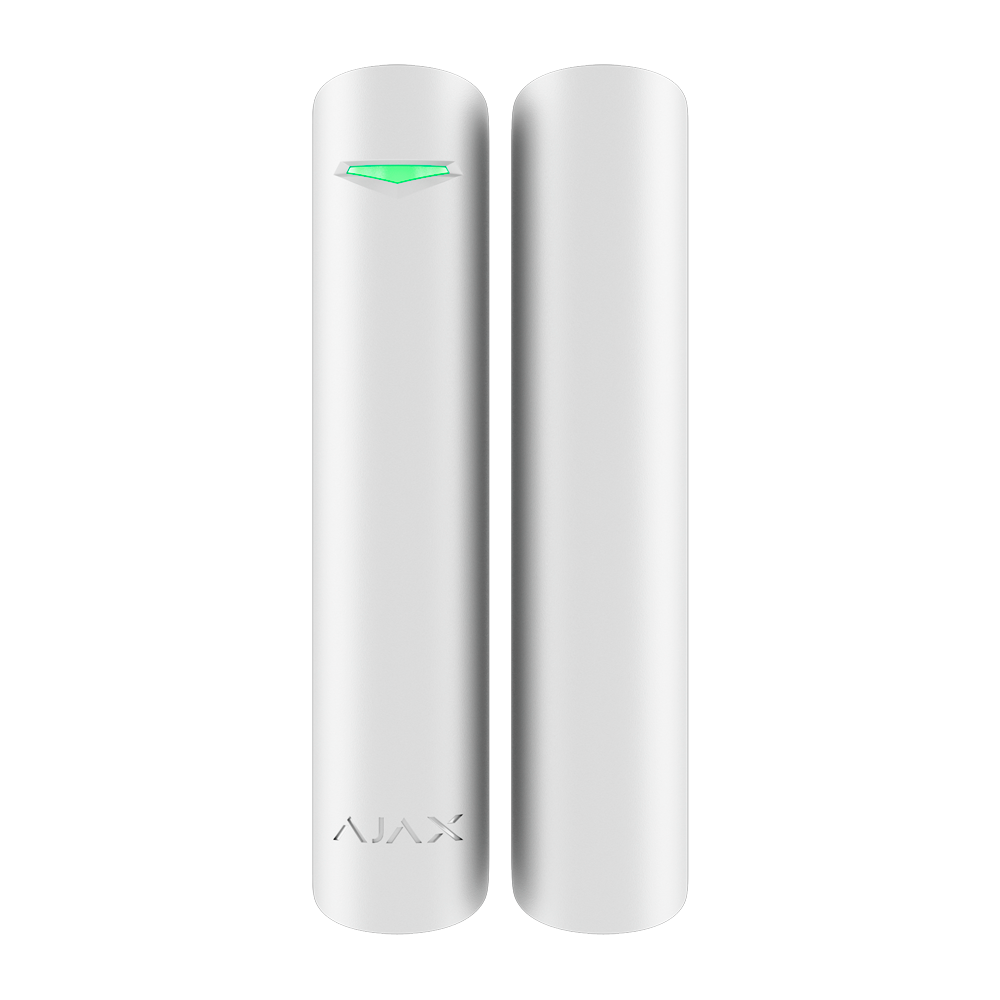 Contact magnétique - Certifié NFA2P et grade 2 - Ajax Superior - Détecteur d'impact et d'inclinaison - 2 relais à lames: installation d'un aimant des deux côtés - Sans fil 868 MHz Jeweller