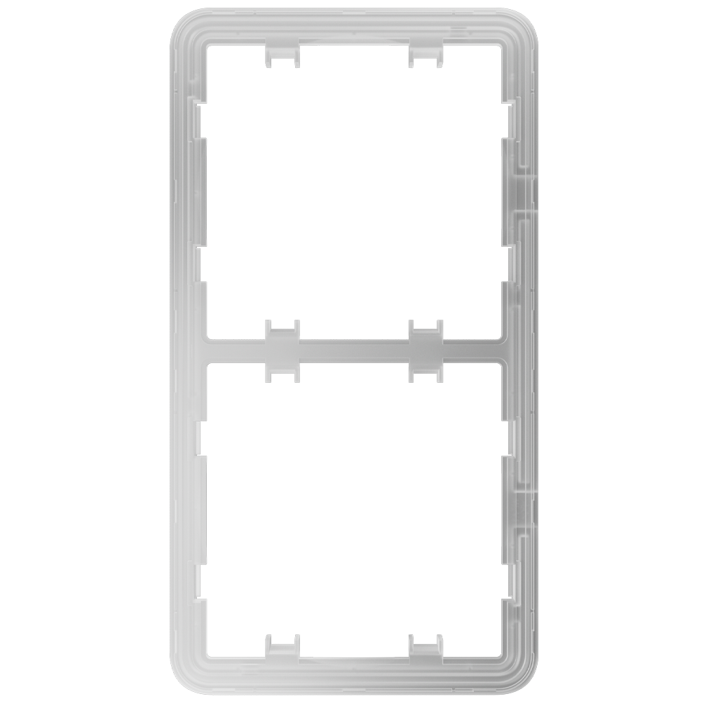 Cadre vertical pour deux dispositifs - Compatible avec AJ-SIDEBUTTON-...-VERT - AJ-SIDECOVER-...-VERT - Ajax - LightSwitch Vertical Frame (2 seats)