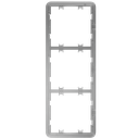 Cadre vertical pour trois dispositifs - Compatible avec 2 x AJ-SIDEBUTTON-...-VERT - Compatible avec 1 x AJ-CENTERBUTTON...-VERT - Ajax - LightSwitch Vertical Frame (3 seats)