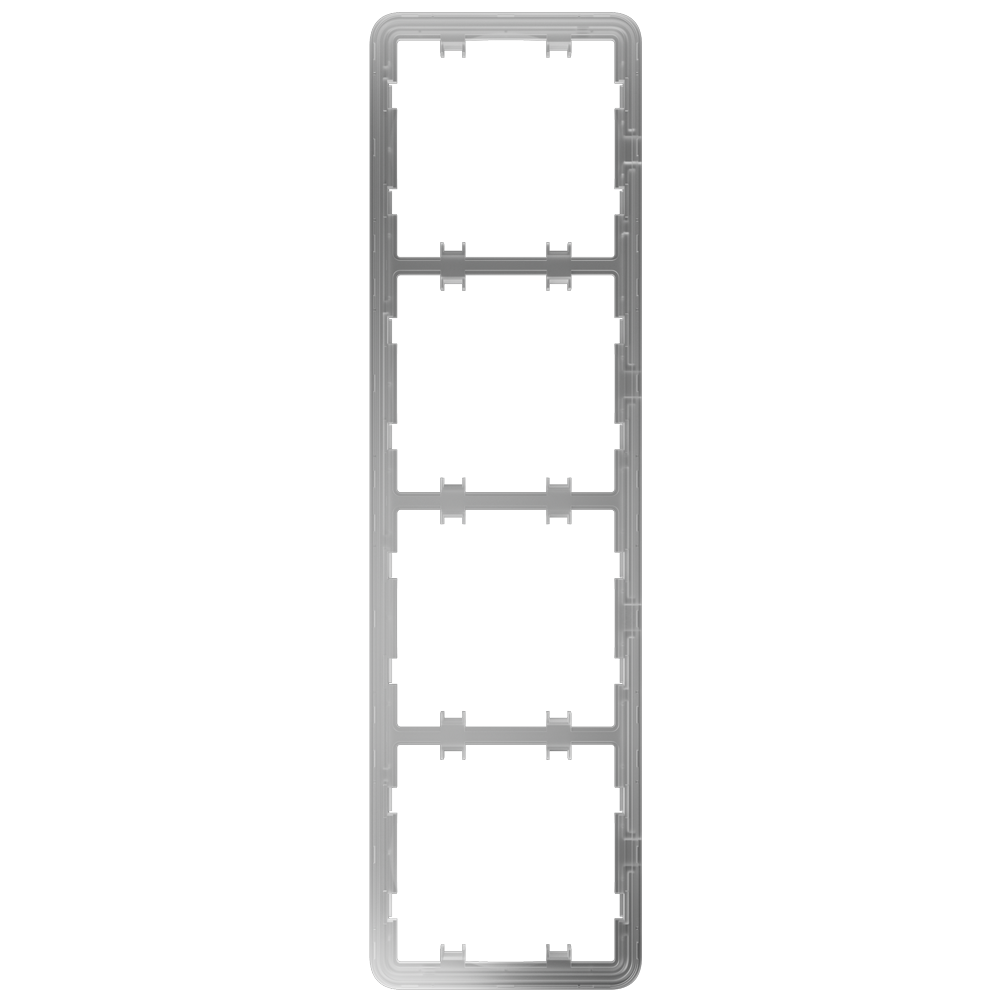 Cadre vertical pour quatre dispositifs - Compatible avec 2 x AJ-SIDEBUTTON-...-VERT - Compatible avec 2 x AJ-CENTERBUTTON-...-VERT - Ajax - LightSwitch Vertical Frame (4 seats)