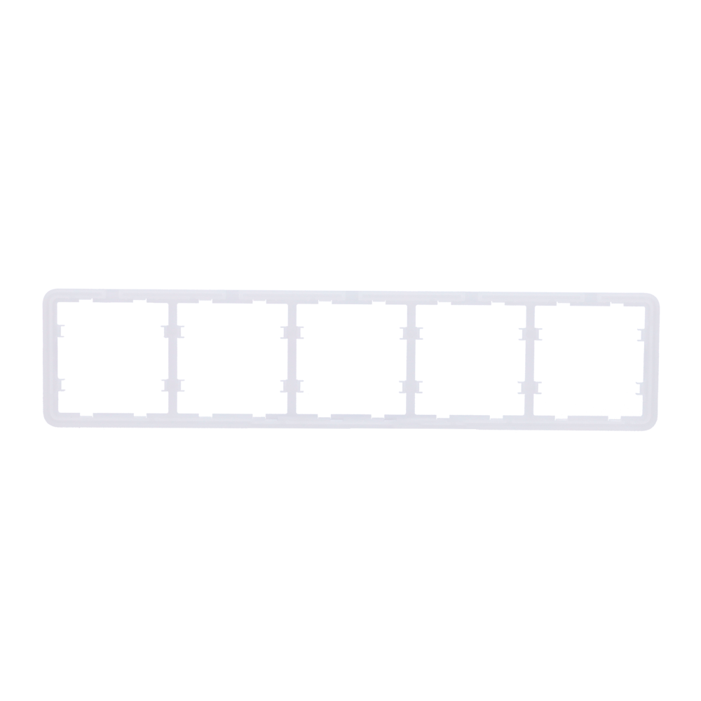 Cadre pour cinq dispositifs - Compatible avec 2 x AJ-SIDEBUTTON - Compatible avec 3 x AJ-CENTERBUTTON - Ajax - LightSwitch Frame (5 seats)
