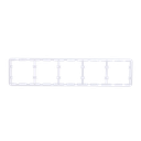 Cadre pour cinq dispositifs - Compatible avec 2 x AJ-SIDEBUTTON - Compatible avec 3 x AJ-CENTERBUTTON - Ajax - LightSwitch Frame (5 seats)