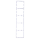 Cadre vertical pour cinq dispositifs - Compatible avec 2 x AJ-SIDEBUTTON-...-VERT - Compatible avec 3 x AJ-CENTERBUTTON-...-VERT - Ajax - LightSwitch Vertical Frame (5 seats)
