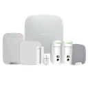 Kit de alarma profesional - Certificado Grado 2 - Comunicación Ethernet / dual SIM 4G - Inalámbrico 868 MHz Jeweller y Wings - Ajax HUB 2 2G, 2 PIRCAM y Contacto magnético - 1 mando, 1 teclado y 1 sirena interior