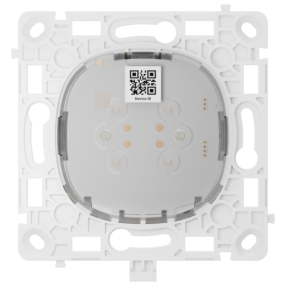 Relais interrupteur intelligent double et commutable - Sans fil 868 MHz Jeweller - Portée de communication jusqu'à 1100 m - Alimentation électrique 230 V CA 50 Hz - Pas besoin de câble neutre - Ajax - LightSwitch LightCore (2 Gang/2 way)