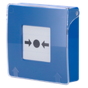 Bouton d'alarme incendie manuel bleu - Sans fil 868 MHz Jeweller - Bouton d'alarme incendie ou activateur de scénario - Compatible avec la fonction d'alarme interconnectée - Transmission de l'alarme à l'ARC (configurable) - Alimentation 2 piles CR123A