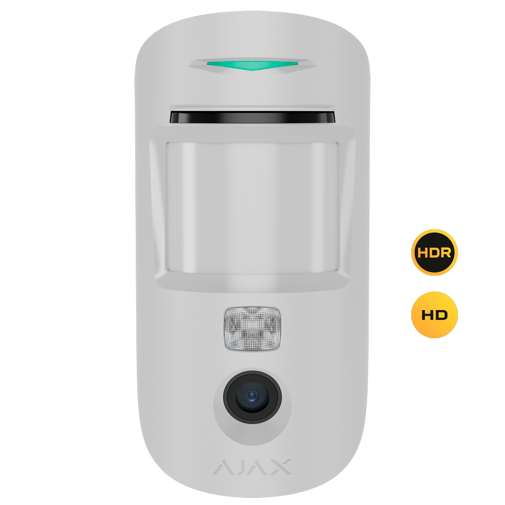 Détecteur avec photos sur demande - Degré 2 - Ajax Superior / Support avec vis de fixation - Résolution HD maximale  - Technologie HDR - Sans fil 868 MHz Jeweller - Rang de détection 12 m
