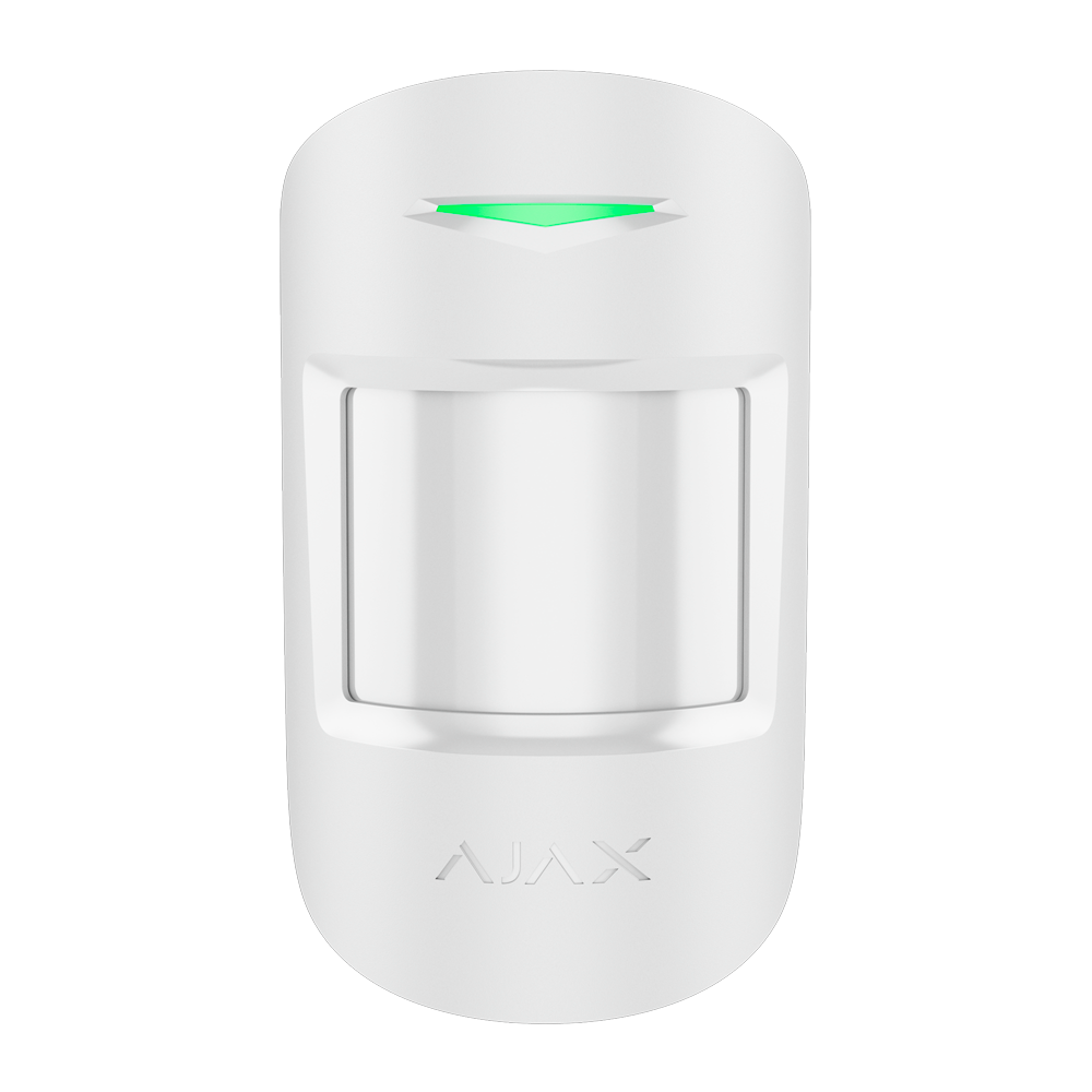 Détecteur PIR - Certifié NFA2P et grade 2 - Double technologie: PIR et micro-ondes (bande K) - Ajax Superior - Support avec vis de fixation - Sans fil 868 MHz Jeweller - Immune aux animaux de compagnie - Rang de détection 12 m