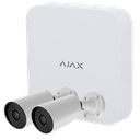 Kit de vidéosurveillance Ajax - Enregistreur Ajax de 8 canaux   - 2 caméras Bullet de 5 Mpx Ajax - LED IR Portée 50m, PoE 802.3at - Avec l'intelligence artificielle - Compatible avec ONVIF/RTSP