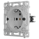 Enchufe básico vertical tipo F - Alimentación 250 V AC 50/60 Hz - Hasta 3.6 kW (carga resistiva a 250 V) - Protección contra polvo y salpicaduras - Anti inserción de objetos - Sin control remoto