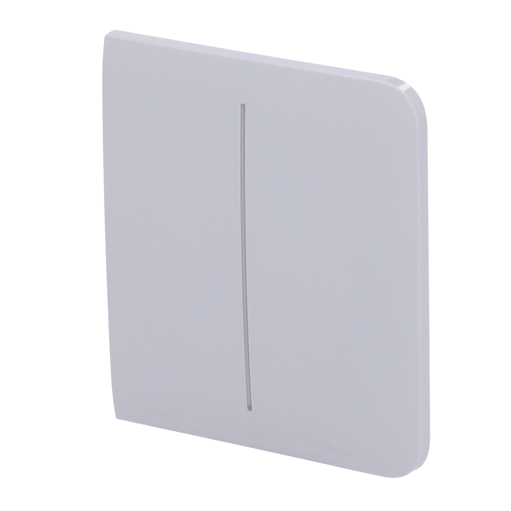Panneau tactile pour double interrupteur d'éclairage - Compatible avec AJ-LIGHTCORE-2G - Rétro-éclairage LED - Panneau tactile latéral sans contact - Couleur brouillard - Ajax - LightSwitch SideButton