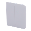 Panneau tactile pour double interrupteur d'éclairage - Compatible avec AJ-LIGHTCORE-2G - Rétro-éclairage LED - Panneau tactile latéral sans contact - Couleur brouillard - Ajax - LightSwitch SideButton