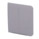 Panneau tactile pour double interrupteur d'éclairage - Compatible avec AJ-LIGHTCORE-2G - Rétro-éclairage LED - Panneau tactile latéral sans contact - Couleur Gris - Ajax - LightSwitch SideButton