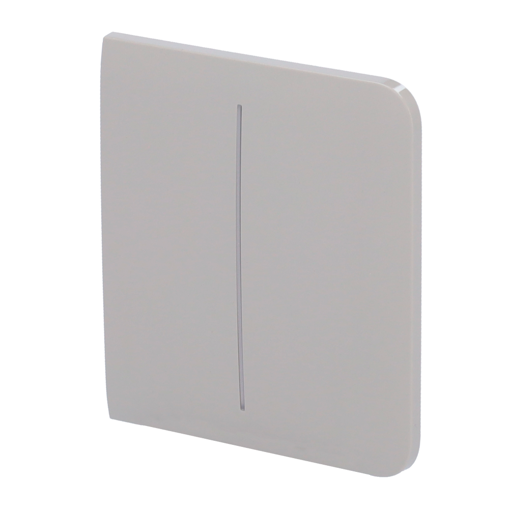 Panneau tactile pour double interrupteur d'éclairage - Compatible avec AJ-LIGHTCORE-2G - Rétro-éclairage LED - Panneau tactile latéral sans contact - Couleur olive - Ajax - LightSwitch SideButton