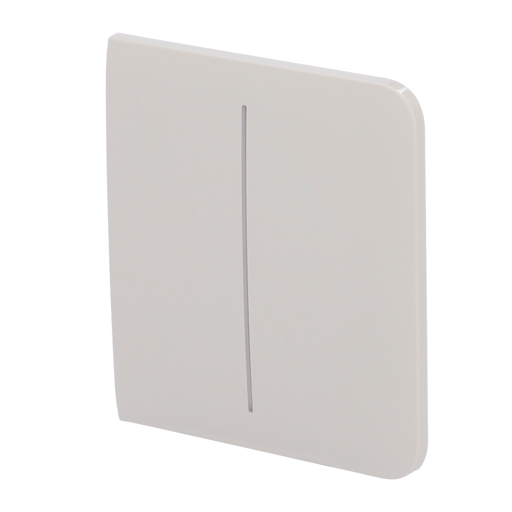 Panneau tactile pour double interrupteur d'éclairage - Compatible avec AJ-LIGHTCORE-2G - Rétro-éclairage LED - Panneau tactile latéral sans contact - Couleur huître - Ajax - LightSwitch SideButton