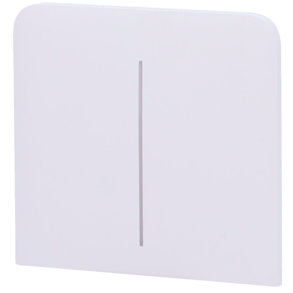 Panneau tactile pour interrupteur double vertical - Compatible avec AJ-LIGHTCORE-2G-VERT - Rétro-éclairage LED - Panneau tactile latéral sans contact - Couleur blanche - Ajax - LightSwitch SideButton Vertical