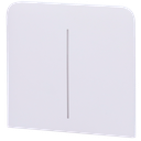 Panneau tactile pour interrupteur double vertical - Compatible avec AJ-LIGHTCORE-2G-VERT - Rétro-éclairage LED - Panneau tactile latéral sans contact - Couleur blanche - Ajax - LightSwitch SideButton Vertical