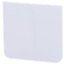 Panel táctil para interruptor de luz regulable - Compatible con AJ-LIGHTCORE-DIMMER-VERT - Retroiluminación LED - Panel táctil lateral sin contacto - Color blanco - Ajax - LightSwitch SideButton (Dimmer) Vertical