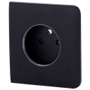 Cache-prise latéral pour fiche intelligente de type E - Compatible avec AJ-OUTLETCORE-SMART-E - Indicateur LED de l'état de la prise et de la consommation d'énergie - Bouton tactile pour la commande manuelle - Rétro alimentation LED - Couleur noir
