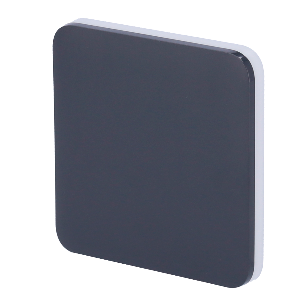 Panneau tactile pour un interrupteur d'éclairage - Compatible AJ-LIGHTCORE-1G / -2W - Rétro-éclairage LED - Clavier tactile sans contact - Couleur graphite - Ajax - LightSwitch SoloButton
