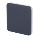 Panneau tactile pour un interrupteur d'éclairage - Compatible AJ-LIGHTCORE-1G / -2W - Rétro-éclairage LED - Clavier tactile sans contact - Couleur graphite - Ajax - LightSwitch SoloButton