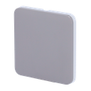 Panneau tactile pour un interrupteur d'éclairage - Compatible AJ-LIGHTCORE-1G / -2W - Rétro-éclairage LED - Clavier tactile sans contact - Couleur Gris - Ajax - LightSwitch SoloButton