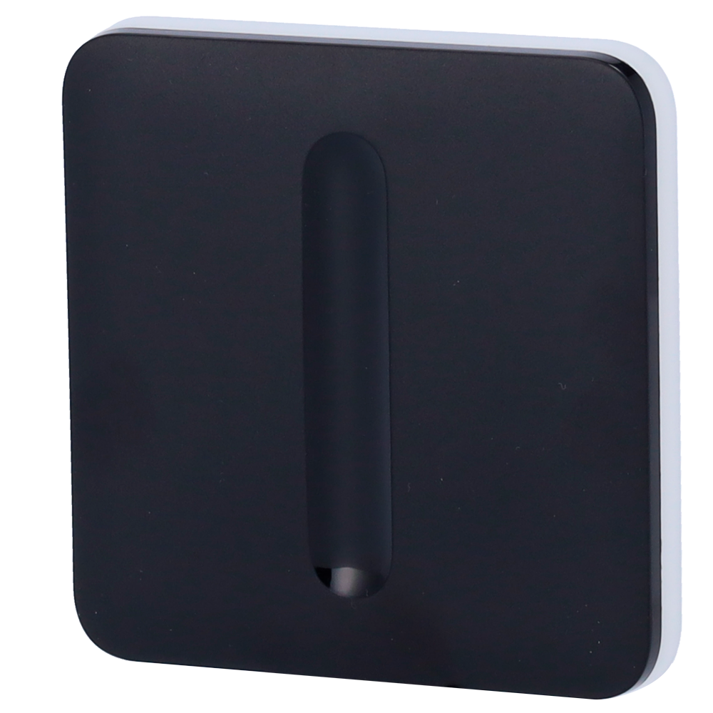 Panel táctil para interruptor de luz regulable - Compatible con AJ-LIGHTCORE-DIMMER - Retroiluminación LED - Panel táctil sin contacto - Color negro - Ajax - LightSwitch SoloButton (Dimmer)