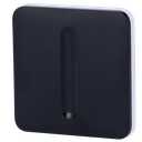Panel táctil para interruptor de luz regulable - Compatible con AJ-LIGHTCORE-DIMMER - Retroiluminación LED - Panel táctil sin contacto - Color negro - Ajax - LightSwitch SoloButton (Dimmer)