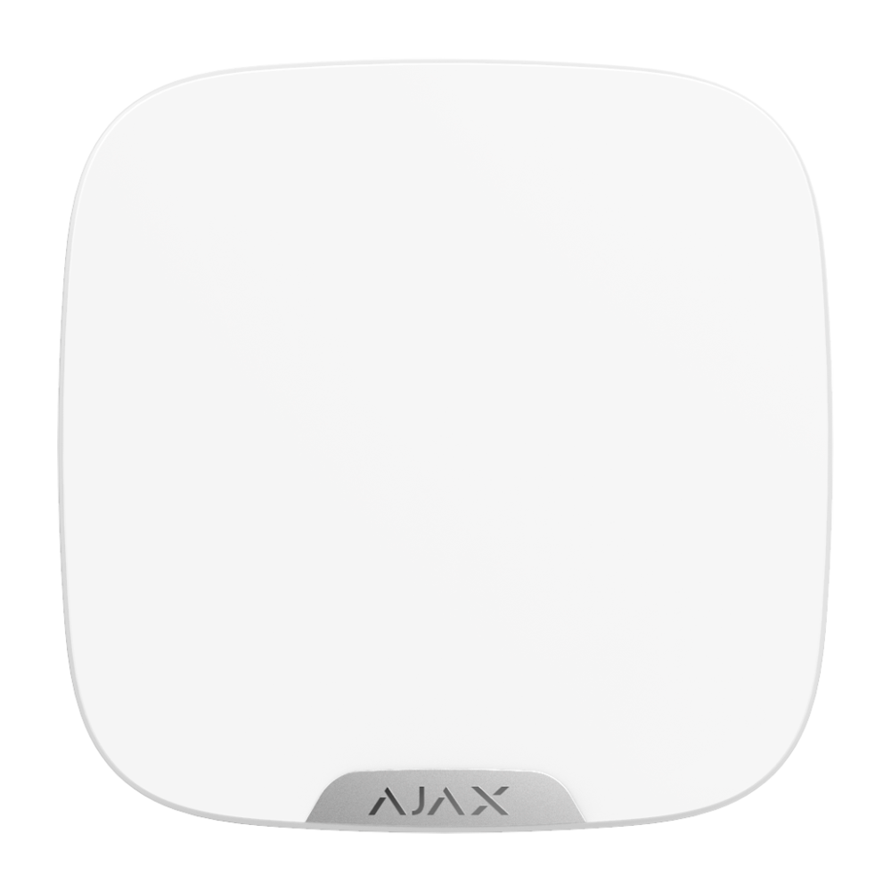 Sirène extérieure avec couvercle personnalisable - Ajax Superior - Détection et alerte d'inhibition - Alimentation 4 batteries CR123A 3.0 V Panasonic - Sans fil 868 MHz Jeweller - Puissance sonore maximale 113 dB