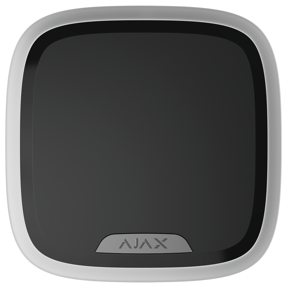 Sirena exterior certificado NFA2P y grado 2 - Ajax Superior - Detección y alerta de inhibición - Alimentación 8 pilas CR123A 3.0 V Huiderui - Inalámbrico 868 MHz Jeweller - Presión sonora máxima 107 dB