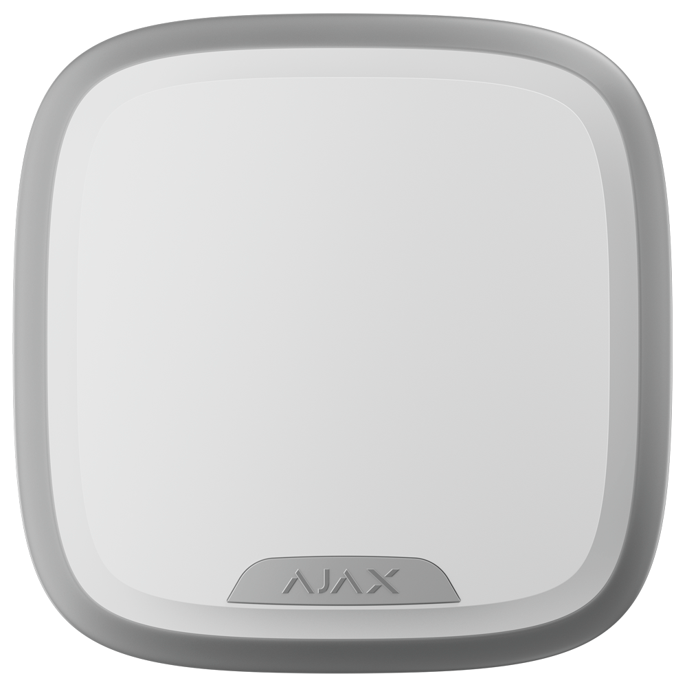 Sirène d'extérieur - Certifié NFA2P et grade 2 - Ajax Superior - Détection et alerte d'inhibition - Alimentation 8 piles CR123A 3.0 V - Sans fil 868 MHz Jeweller - Puissance sonore maximale 107 dB