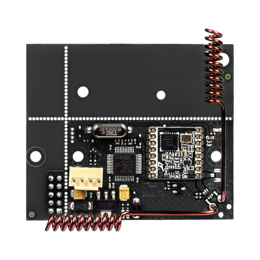 Module d'intégration - Dispositifs Ajax avec centrale smarthome - Jusqu'à 85 dispositifs Ajax - Portée jusqu'à 2 km - Communication série (interface UART) - Alimentation DC 5V