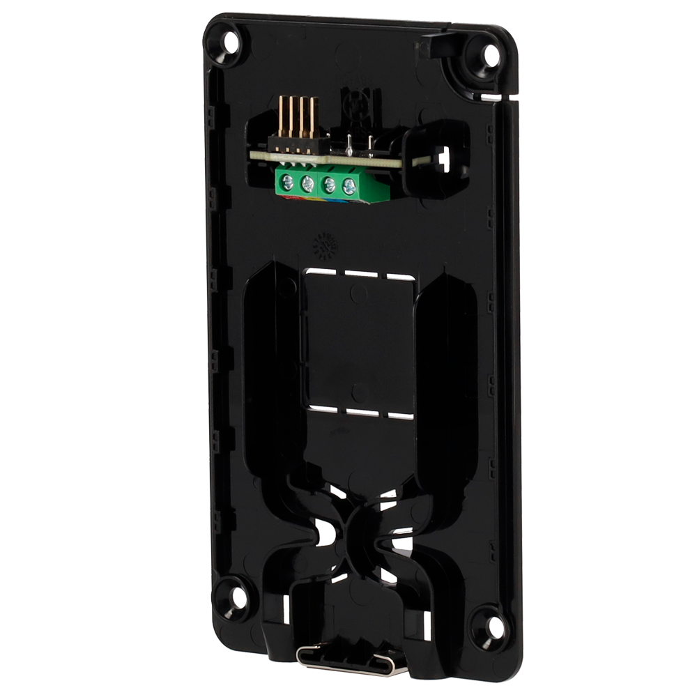 Prise en charge du clavier filaire - Compatible avec FIBRA-KEYPAD-B - Y compris les bornes de connexion - Installation facile - Plastique ABS - Couleur noir