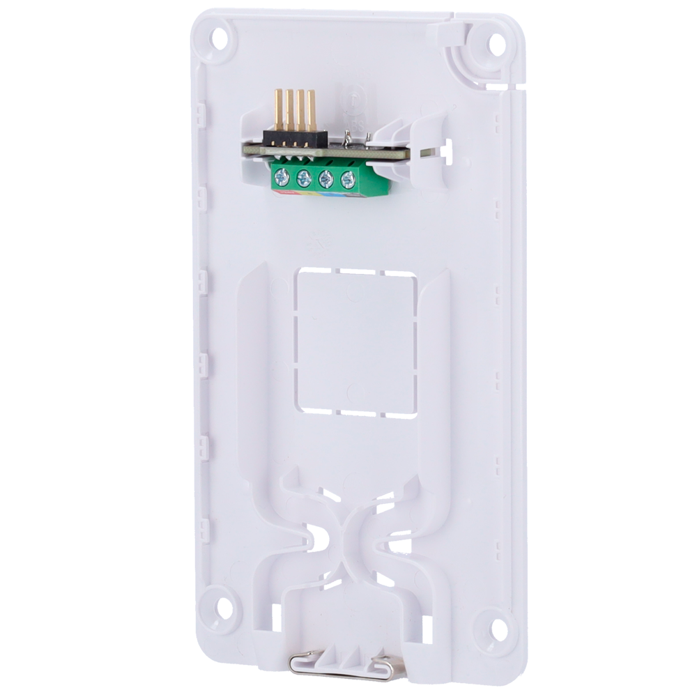Prise en charge du clavier filaire - Compatible avec FIBRA-KEYPAD-W - Y compris les bornes de connexion - Installation facile - Plastique ABS - Couleur blanche
