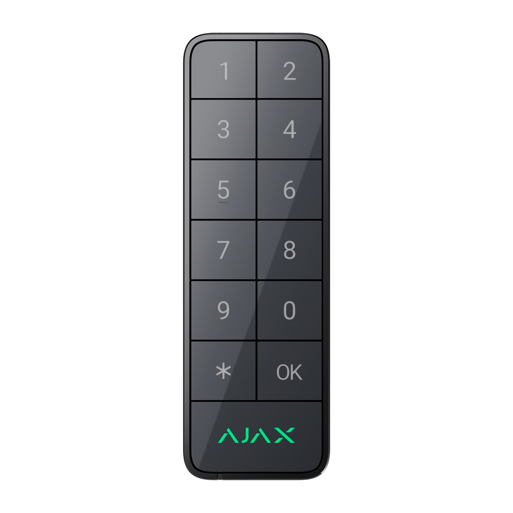 Clavier extérieur IP66/IK08 avec lecteur RFID - Armement/désarmement complet ou groupé - Authentification: codes, lecteur RFID ou Bluetooth - Indication sonore et par LED - Contrôle des scénarios d'automatisation - Certifié Grade 3 - Gris