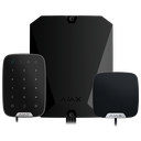 Kit d'alarme professionnelle - Certifié Grade 3 - Communication Ethernet et double SIM 2G - Protocoles Jeweller, Wings et Fibra - Inclus: centrale hybride, clavier et - sirène d'intérieur