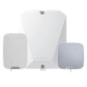 Kit d'alarme professionnelle - Certifié Grade 3 - Communication Ethernet et double SIM 2G - Protocoles Jeweller, Wings et Fibra - Inclus: centrale hybride, clavier, sirène intérieure